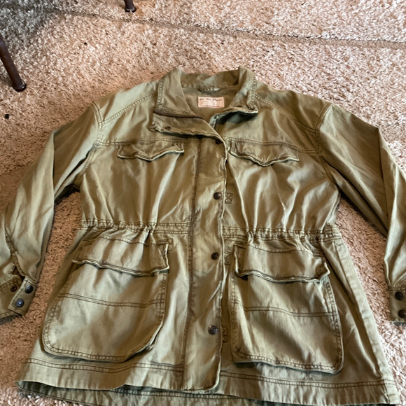 Free People We The Free Arya Utility Jacket In Dried Herb Size large - Picture 4 of 5